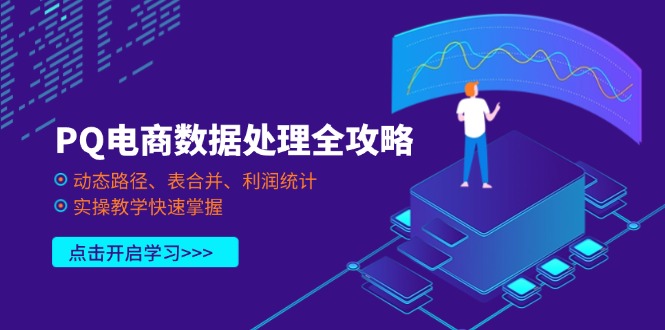 （14240期）PQ电商数据处理全攻略，动态路径、表合并、利润统计，实操教学快速掌握-火树AI资源